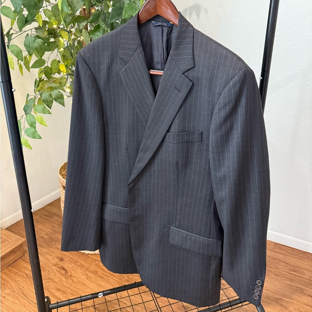 BROOKS BROTHERS 1818 MADISON PINSTRIPE MEN SUIT JACKET 44R